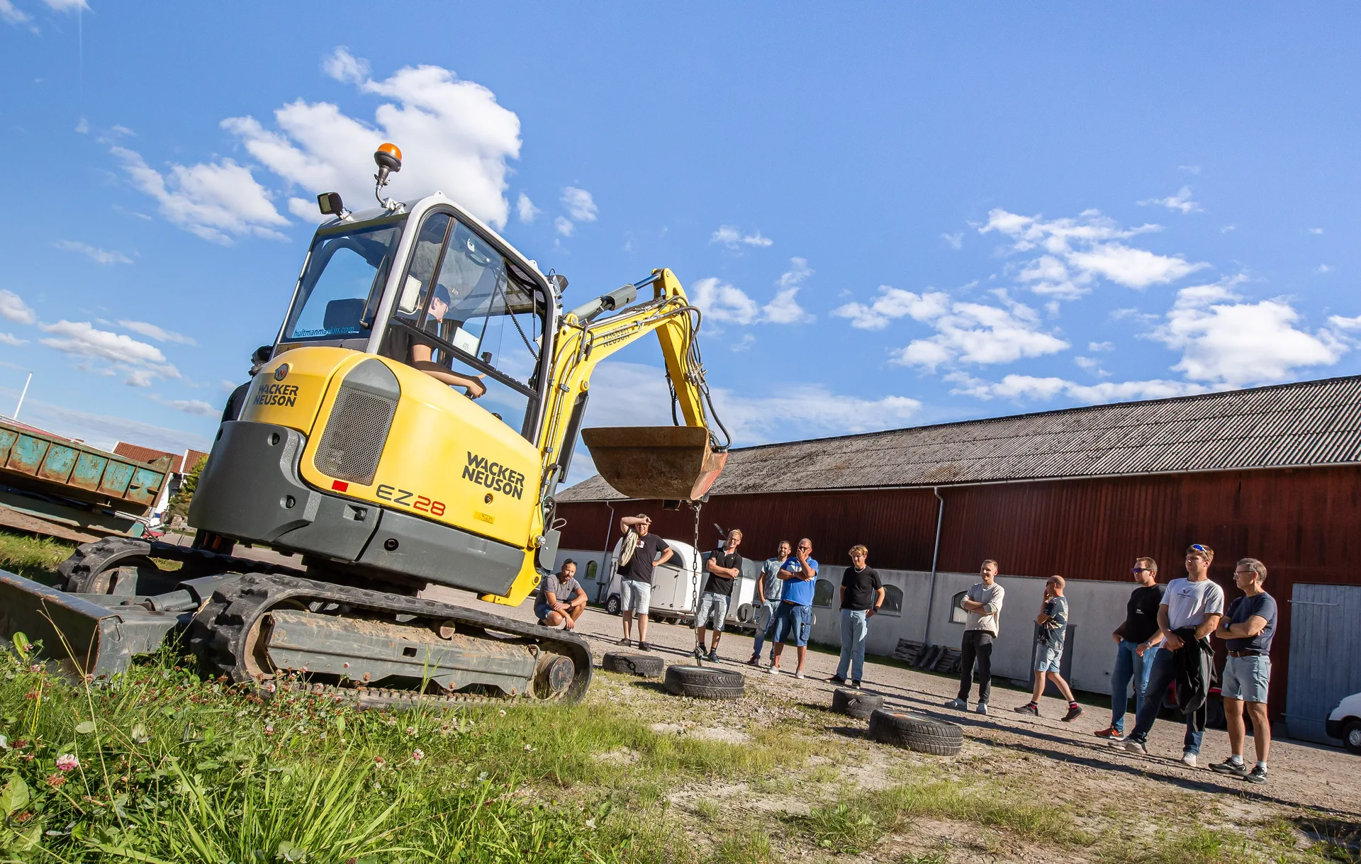 Grävmaskinskörning